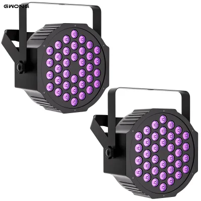 2Pcs LED Par Spotlight 24W DMX512 RGB Stage Light image 1