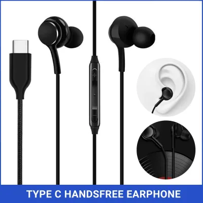 1X Type C Handsfree Earphone for Samsung Galaxy S20 S21a Note 20 Pixel 4 (JS08) image 1