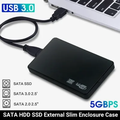 USB 3.0 SATA External Hard Drive Enclosure 2.5-Inch HDD SSD Case