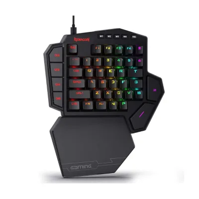 Redragon K585 Wired DITI One-Handed RGB Mechanical Gaming 42 Keys Type-C Gaming Hot-Swappable Wrist Rest Keyboard image 1