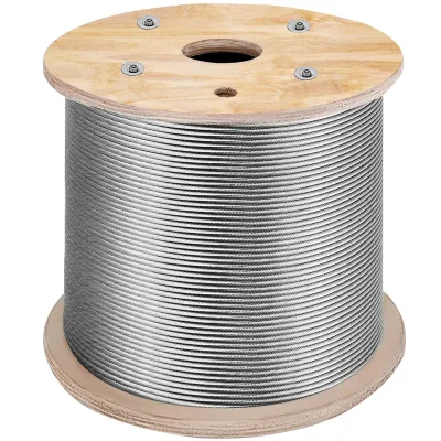 SucceBuy 150M/300M Wire Rope 316 Stainless Steel Strong Tension Soft Fishing Lifting Cable 1*19 Construction Clothesline