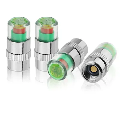8 x Car Valve Tyre Caps Dust Monitor Wheel Pressure PSI Tire Air Sensor UK
