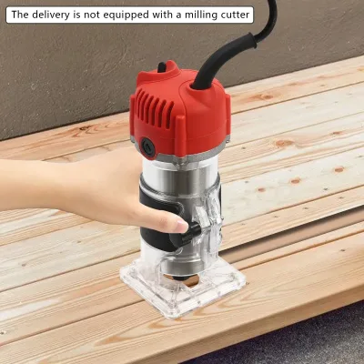 1/4" Electric Hand Trimmer Wood Laminator Handhold Compact Router Wood Trimming Tools 580W 30000RPM