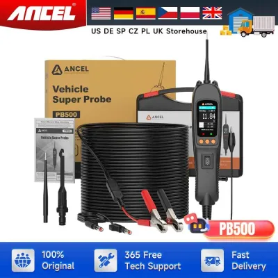 Ancel PB500 Car Battery Monitor 12V/24V Power Probe Circuit Tester ...