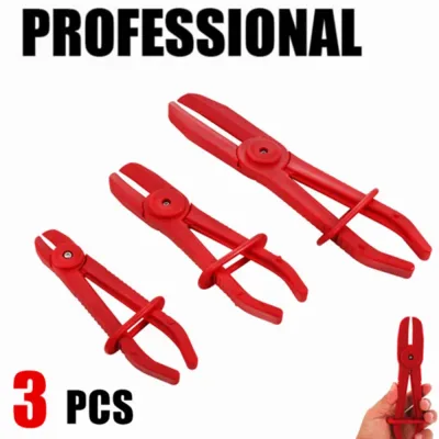 3PCS Hose Clamp Pliers Tool Set Brake Fuel Water Line Clamp Plier Hands Free Tool Car Repair Tools Hose Pliers