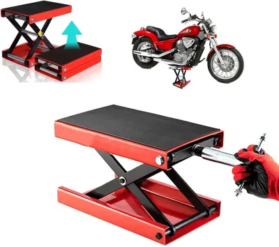 DayPlus Motorcycle Scissor Hydraulic Lift Stand Jack