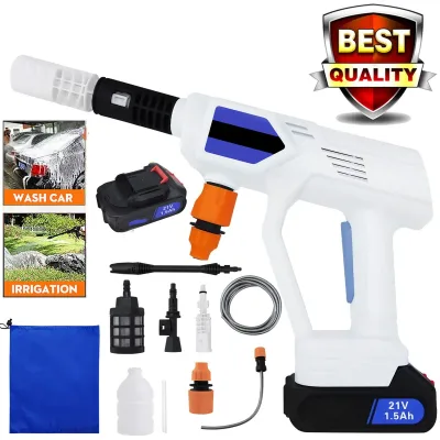 DayPlus 21V Auto Car Washer Cordless Spray Gun High Pressure Cleaner Water Gun Car Tool Pressure Cleaning Machine with 2 image 1