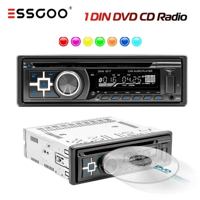 Essgoo Universal CD DVD Player Car Stereo Head Unit USB AUX Bluetoo...