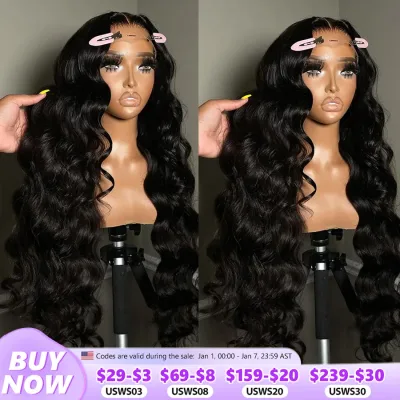 180 Density 13x4 13x6 360 Transparent Body Wave 30 32 34Inches Lace...