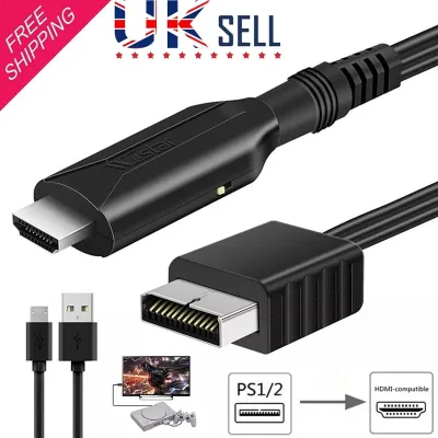 For Playstation 2 HDMI-Compatible Adapter HD Game Console Audio Video Converter Supports for PS2/PS1 Display Modes for H