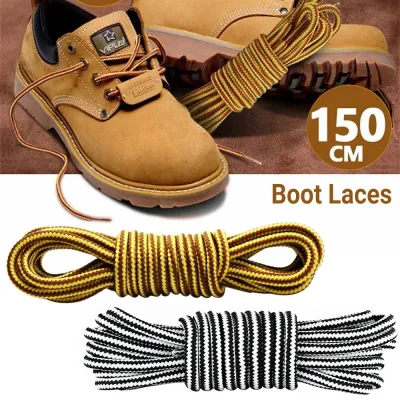 TWO TONE Bootlaces Shoelaces Sneakers Hiking Casual Shoes Work Boot Laces image 1