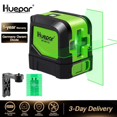 Huepar 9011G Green Beam Self-Levelling Cross Line Laser Level