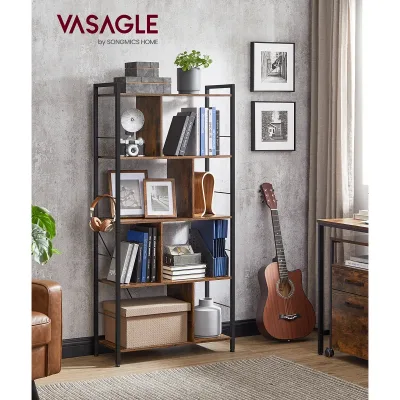 VASAGLE 5-Tier Wooden Bookcase image 1