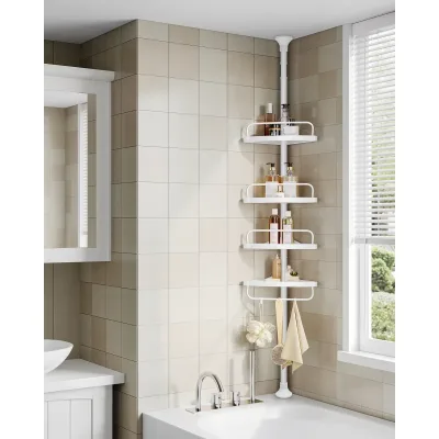 4-Tier Metal Shower Shelf image 1