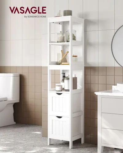 VASAGLE Bathroom Cabinet with Legs and Drawers image 1