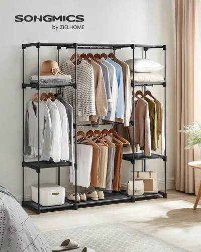 Songmics 4-Tier Clothes Wardrobe image 1