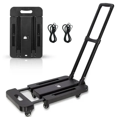 Heavy Duty 6-Wheel Folding Trolley Sack Truck Shopping Cart