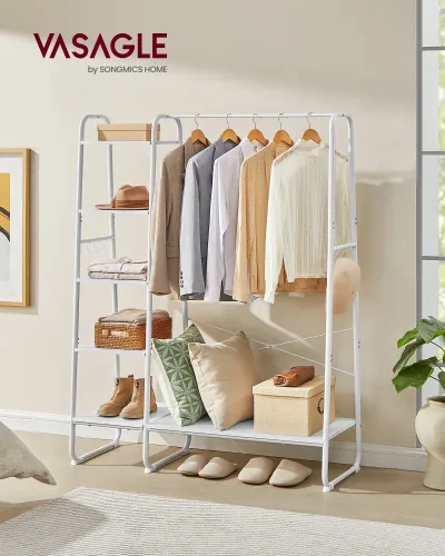 VASAGLE 5-Tier Clothes Rail image 1