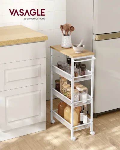 4-Tier Rolling Kitchen Cart