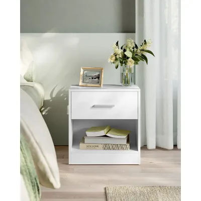 VASAGLE Side Table with Drawer, Modern Morocco image 1