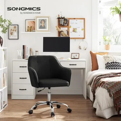 Songmics Swivel Chair, Linen Fabric image 1