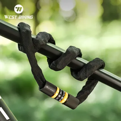 West Biking 85cm Steel Bicycle Chain Lock image 1