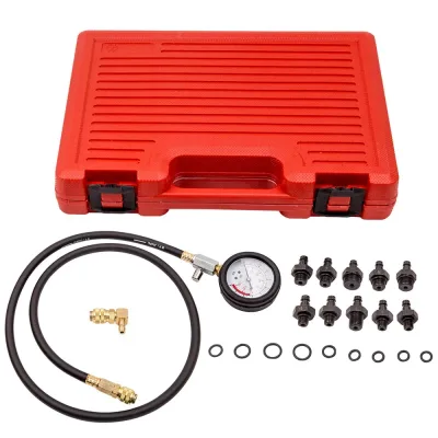 140 PSI Engine Oil Pressure Test Kit Gauge Diagnostic Tester Tools ...