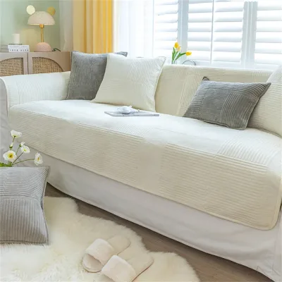 Thick Velvet Sofa Cushion - Anti-Slip and Washable image 1