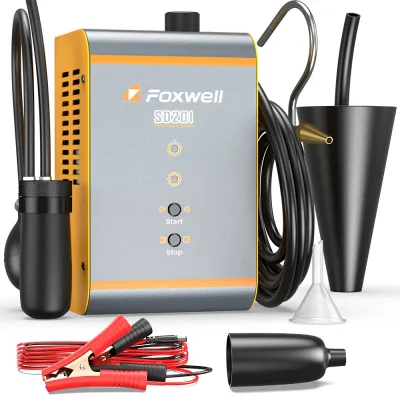Foxwell SD201 Automotive Smoke Machine Built-in Air Compressor EVAP...