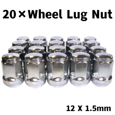 20pcs Alloy Wheel Nuts for Ford Mondeo M12X1.5 Silver Lugs Studs Bo...