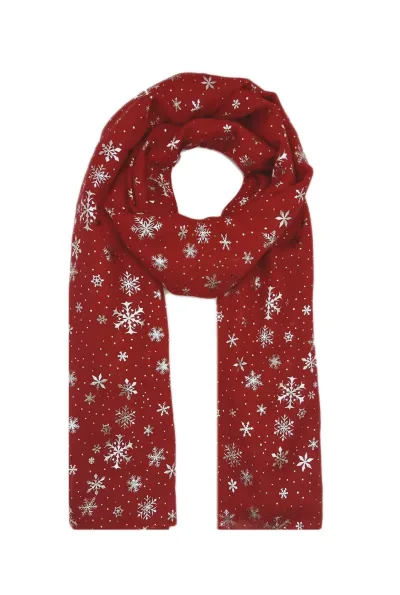 Women's Snowflake Print Scarf - Jazz Pose image 1