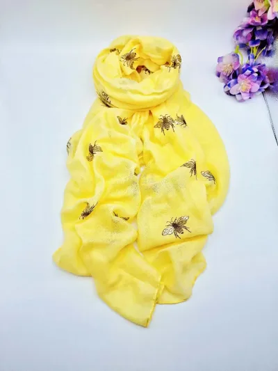Women's Cartoon Print Cotton Scarf image 1