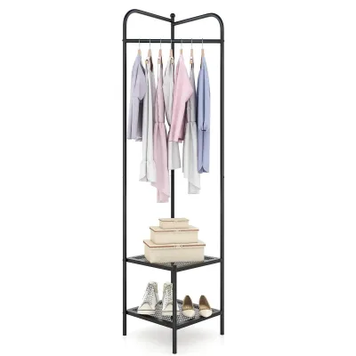 Dortala Corner Coat Rack Freestanding Hall Tree Entryway Storage Or...