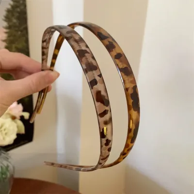 New Luxury Acetic Acid Print Hairbands For Women Sweet Hair Ornament Premium Sense headband Hair Hoop Fashion Hair Acces