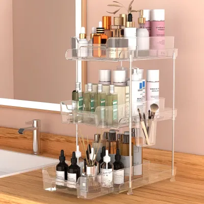 3-Tier Makeup Storage Drawer Organiser image 1