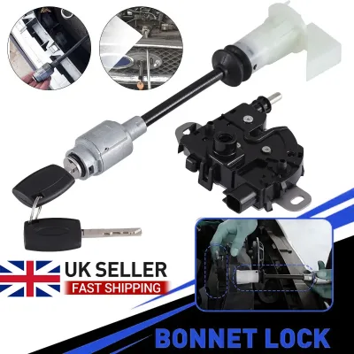 For Ford Focus MK2 2004-2012 Front Bonnet Release Lock Latch Catch Repair Set With 2 Keys 1355231 3M5116700BC