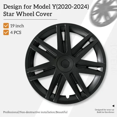 Design for TESLA 19 Inch Star Wheel Caps 4PCS Hubcap Automobile Hub Cap Full Rim Cover Accessories for Tesla Model Y 202