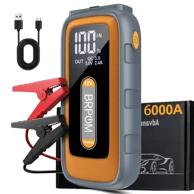 Car Jump Starter 6000A Peak 12V 26800mAh Automatic Portable Battery...