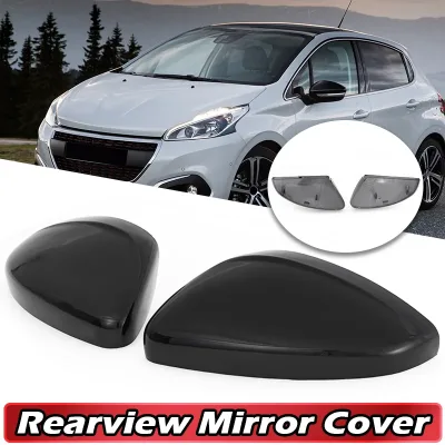 1 Pair For Peugeot 208/2008 Gti 2012-2019 Car Rearview Side Mirror Cover Mirror Exterior Case Trim Car Replacement Acces