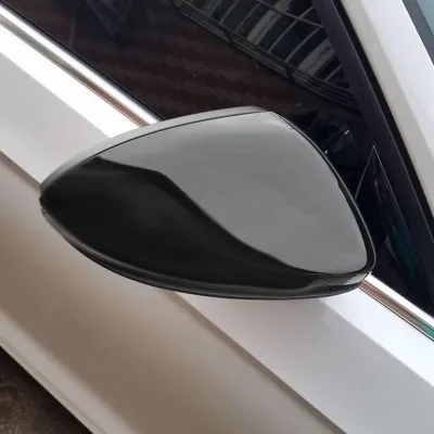 1 Pair Glossy Black Side Wing Rearview Mirror Cover Cap Fit for VW ...