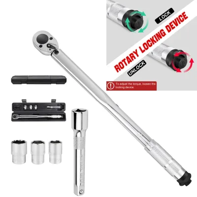28-210nm Ratchet Torque Wrench ,1/2" Wheel Bolt Wheel Nut Wrench In...