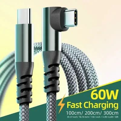 LAIHONEN 1PC USB C Cable 1M 2M 3M 10FT USB C Data Transfer 60W PD Fast Charging Cable for iPhone 15 15Plus 15Pro Max image 1