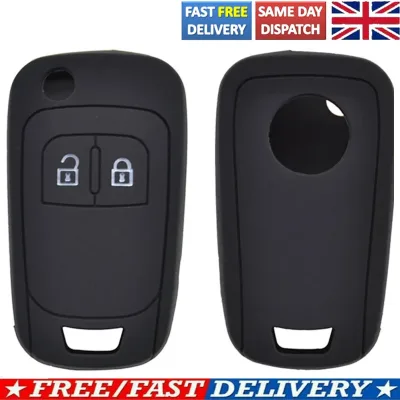 2 Button Silicone Car Key Shell Case Fob For Vauxhall Astra Corsa Zafira Mokka