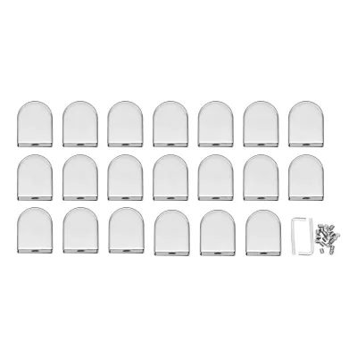 Glass Clamps with Rubber Gasket 8–10mm Stainless Steel 20-Pack Railing
