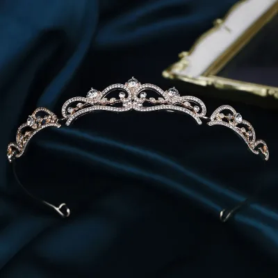Rhinestone Queen Crown Tiara Hairband Party and Holiday Gift