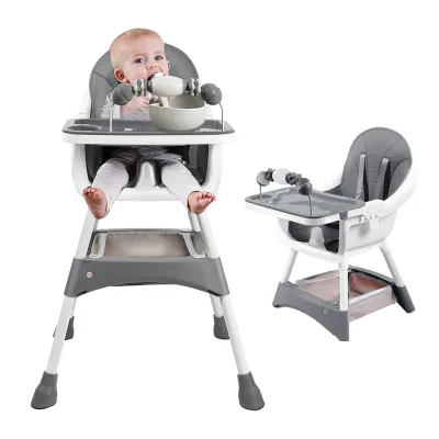 Baby High Chair, Portable Baby Dining Chairs Eat & Play Convertible...