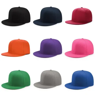 Baseball Caps For Men Women Unisex Hip Hop Solid Color Flat Brim Snapback Hats For Women Spring Summer Sun Hat Street Da