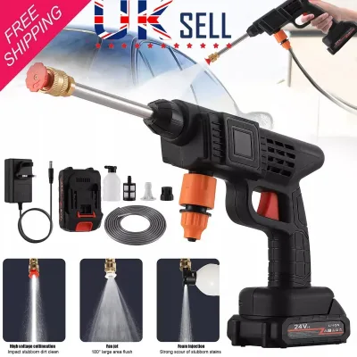 Cordless High Pressure Washer 12000mAh 30BAR Foam Car Wash Gun