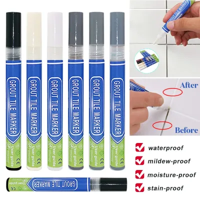 2x Tile Repair Pen Styling Wall Gap Refill Grout Refresher Marker Revive Restore
