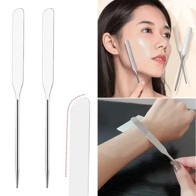 Stainless Steel Makeup Toner Mixing Spatula Foundation Cream Tool